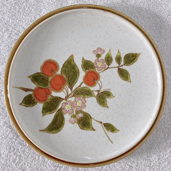 Vintage MCM Mikasa Natural Beauty Treesweet C9052 Stoneware Side Plates x2 - Picture 4 of 9